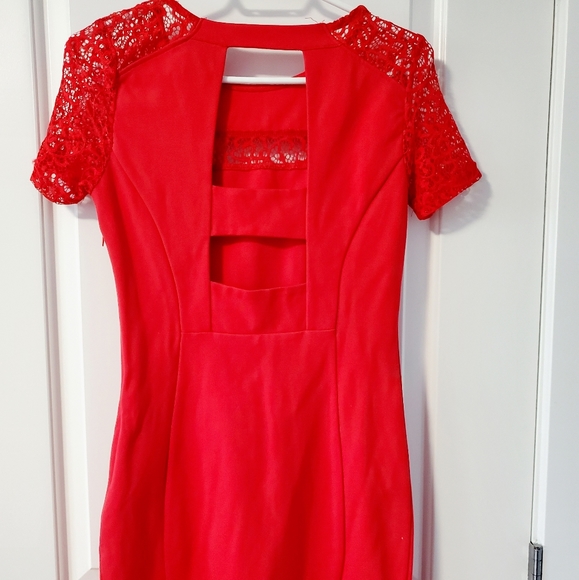 Dynamite Red Dress - Picture 2 of 3